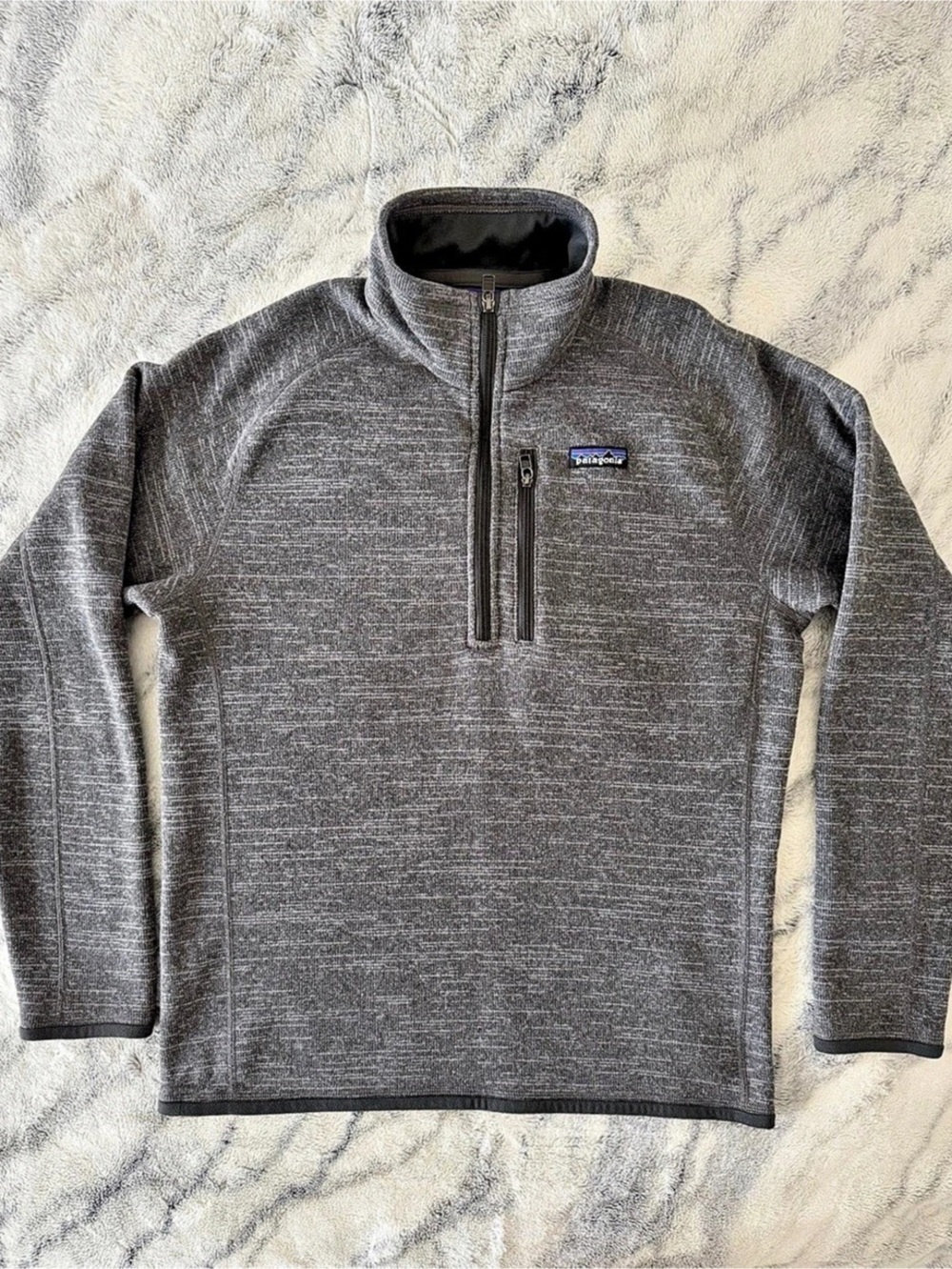 Patagonia Men's Better Sweater 1/4-Zip Gray Size Medium